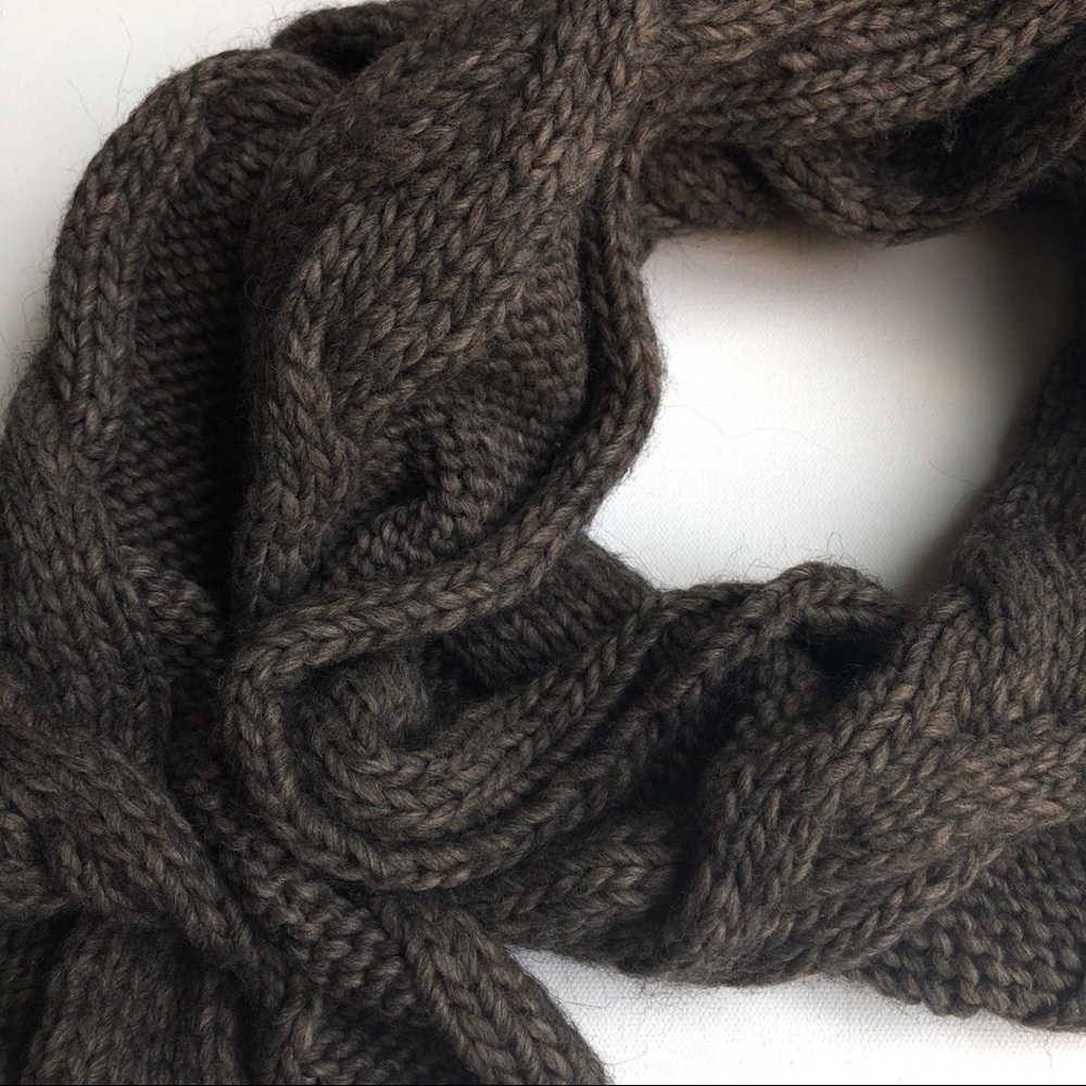 Echo Bloomingdales Wool Blend Cable Knit Scarf - Picture 3 of 7